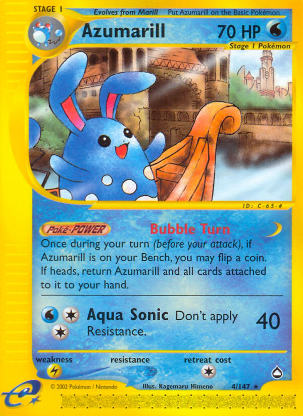 Azumarill (4/147) [Aquapolis] | Clutch Gaming