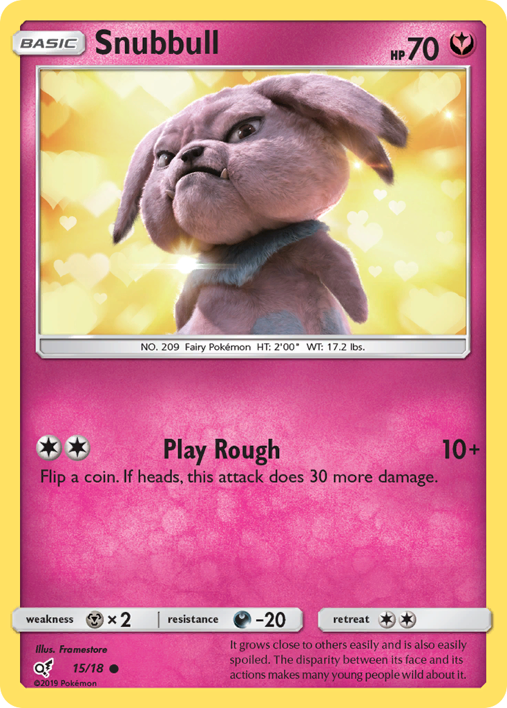 Snubbull (15/18) [Sun & Moon: Detective Pikachu] | Clutch Gaming