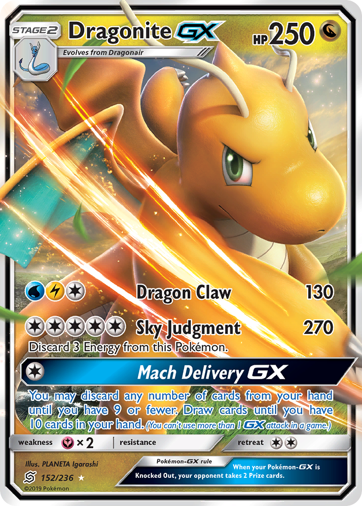 Dragonite GX (152/236) [Sun & Moon: Unified Minds] | Clutch Gaming