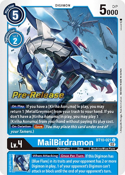 MailBirdramon [BT10-021] [Xros Encounter Pre-Release Cards] | Clutch Gaming