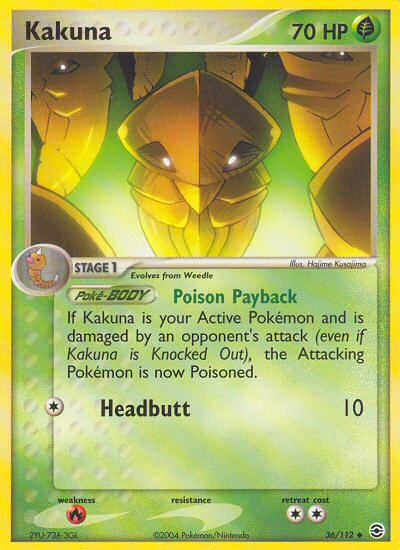 Kakuna (36/112) [EX: FireRed & LeafGreen] | Clutch Gaming