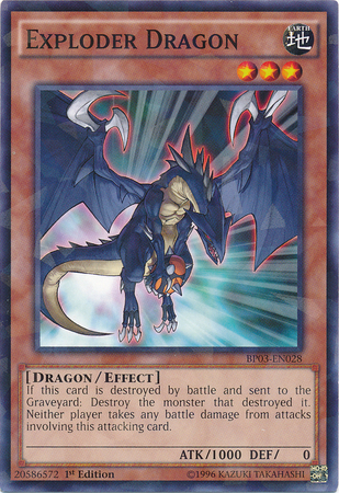 Exploder Dragon [BP03-EN028] Shatterfoil Rare | Clutch Gaming