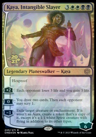 Kaya, Intangible Slayer [Phyrexia: All Will Be One Prerelease Promos] | Clutch Gaming