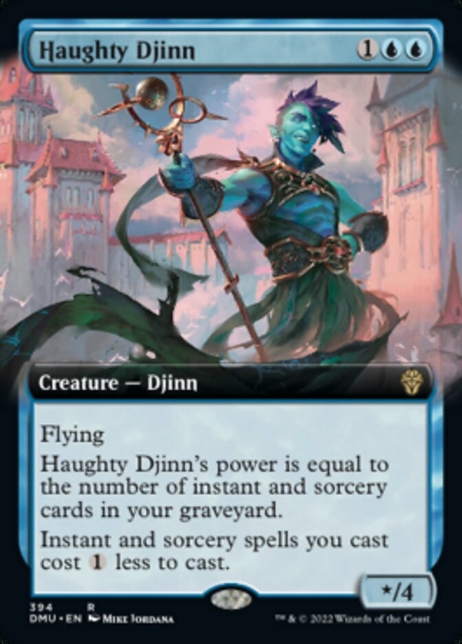 Haughty Djinn (Extended Art) [Dominaria United] | Clutch Gaming