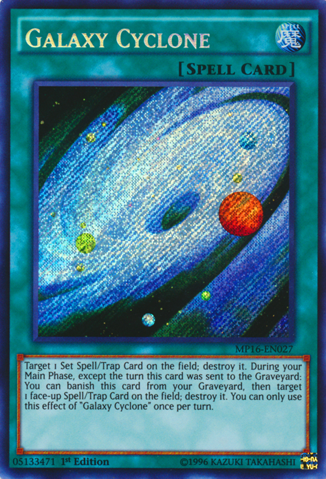 Galaxy Cyclone [MP16-EN027] Secret Rare | Clutch Gaming