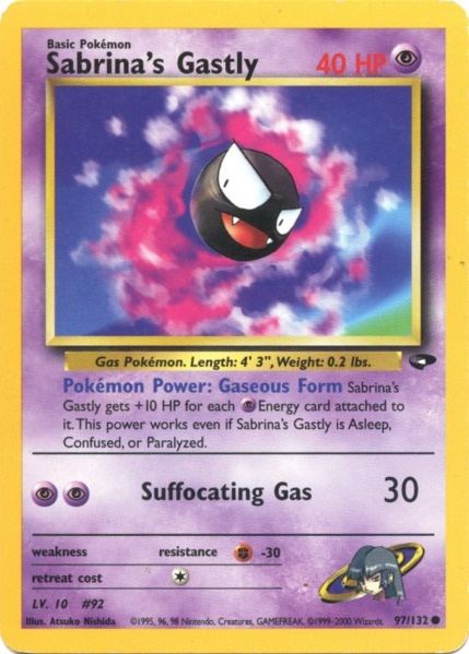 Sabrina's Gastly (97/132) [Gym Challenge Unlimited] | Clutch Gaming