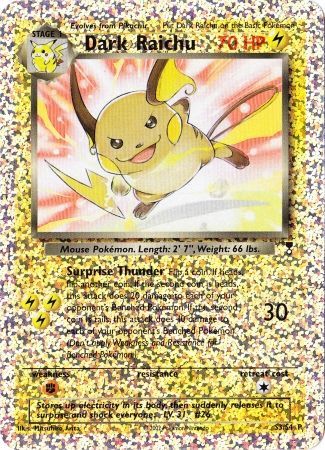 Dark Raichu (S3/S4) [Box Topper] | Clutch Gaming