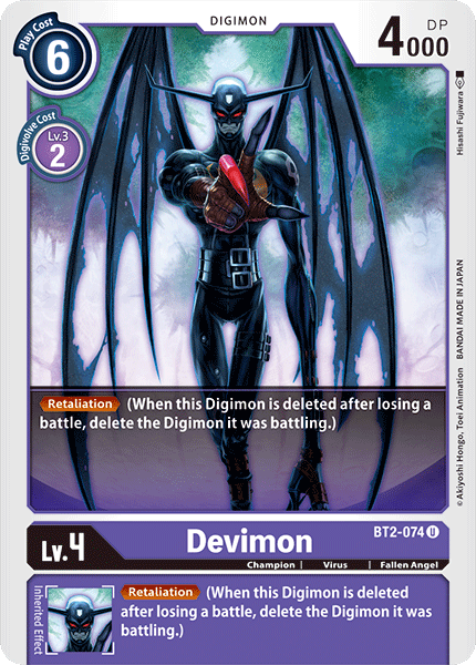 Devimon [BT2-074] [Release Special Booster Ver.1.0] | Clutch Gaming