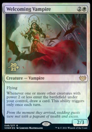 Welcoming Vampire [Innistrad: Crimson Vow Prerelease Promos] | Clutch Gaming