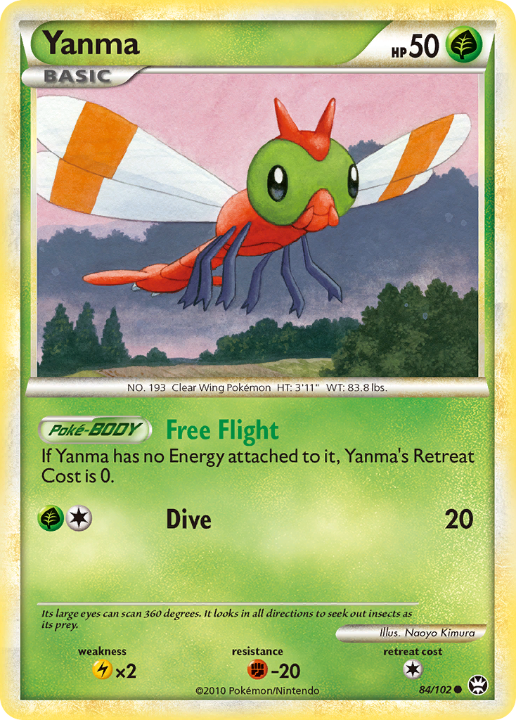 Yanma (84/102) [HeartGold & SoulSilver: Triumphant] | Clutch Gaming