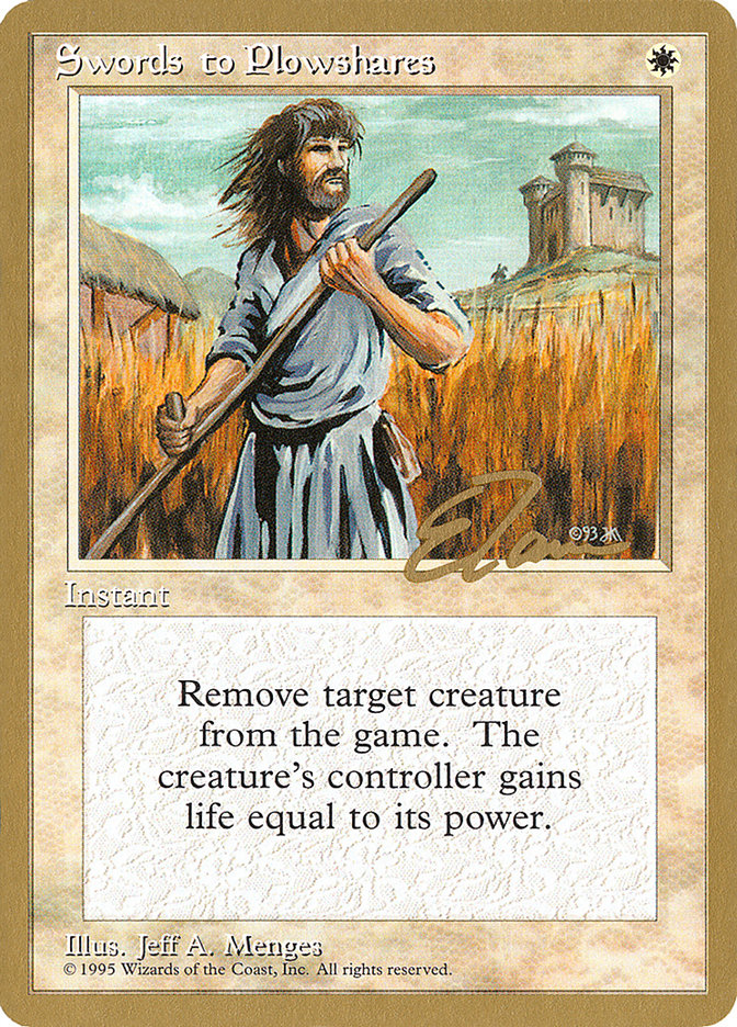 Swords to Plowshares (Eric Tam) [Pro Tour Collector Set] | Clutch Gaming