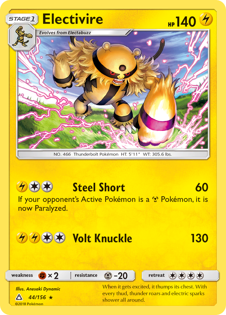 Electivire (44/156) [Sun & Moon: Ultra Prism] | Clutch Gaming