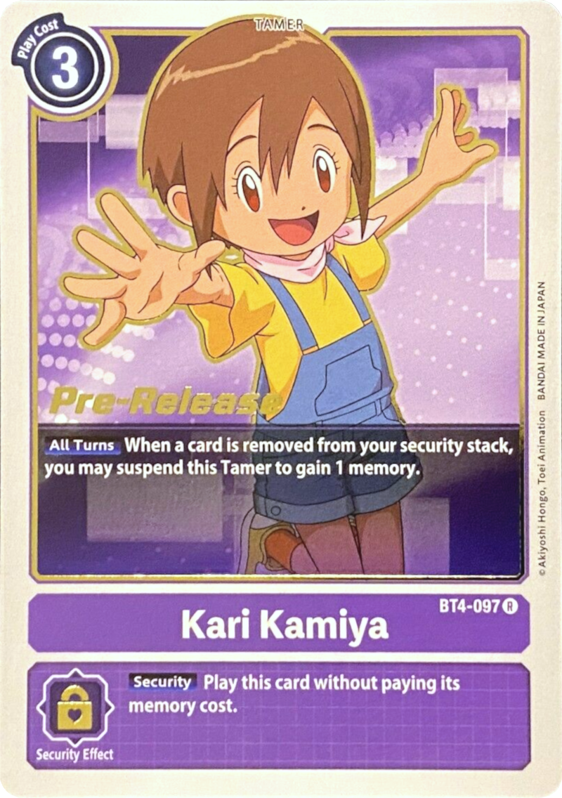 Kari Kamiya [BT4-097] [Great Legend Pre-Release Promos] | Clutch Gaming