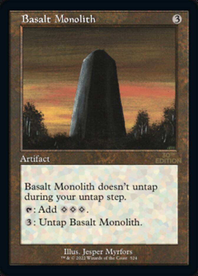 Basalt Monolith (Retro) [30th Anniversary Edition] | Clutch Gaming