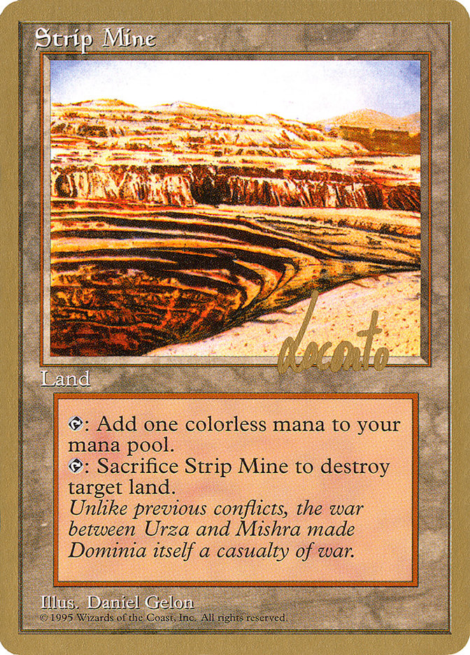 Strip Mine (Michael Loconto) [Pro Tour Collector Set] | Clutch Gaming