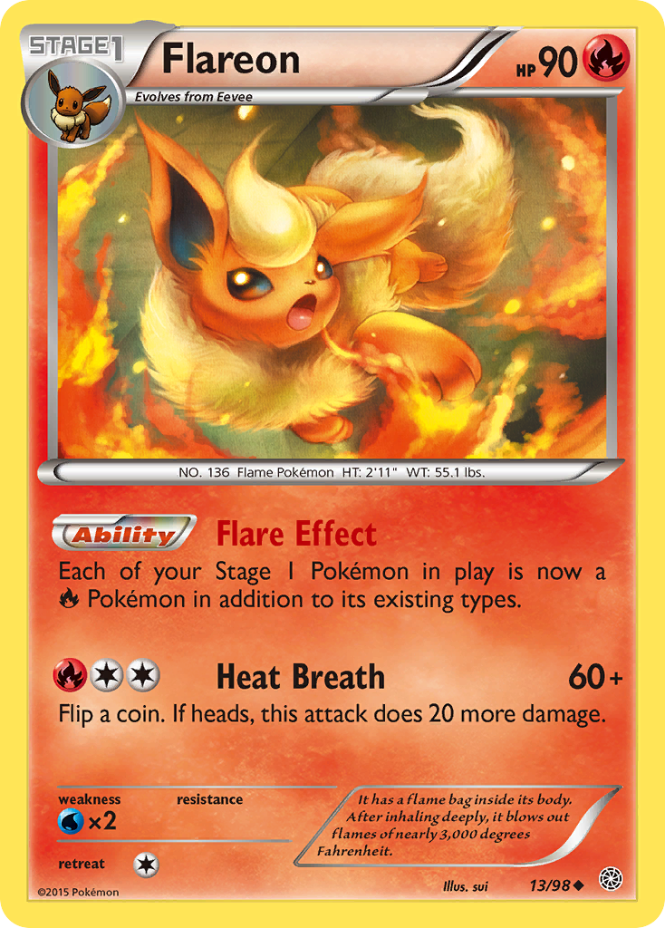 Flareon (13/98) [XY: Ancient Origins] | Clutch Gaming