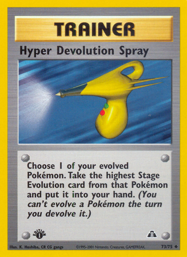 Hyper Devolution Spray (73/75) [Neo Discovery 1st Edition] | Clutch Gaming