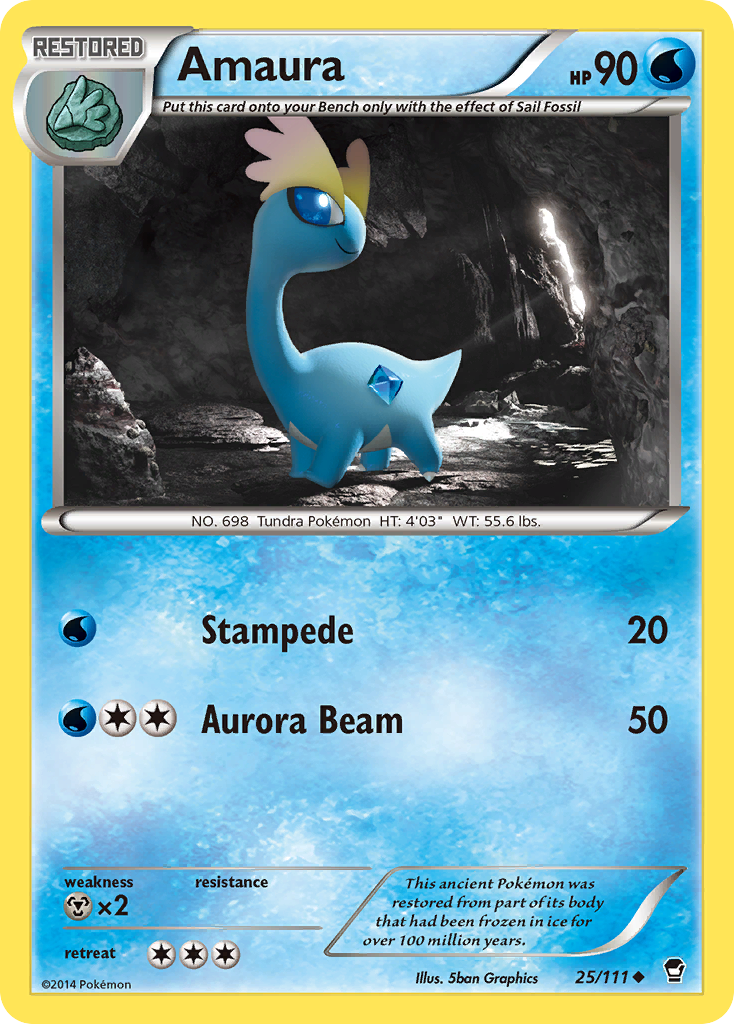 Amaura (25/111) [XY: Furious Fists] | Clutch Gaming