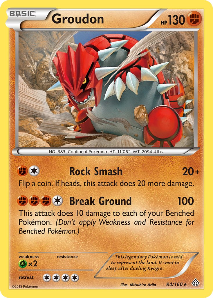 Groudon (84/160) (Theme Deck Exclusive) [XY: Primal Clash] | Clutch Gaming