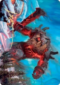 Quakebringer Art Card (Gold-Stamped Signature) [Kaldheim Art Series] | Clutch Gaming