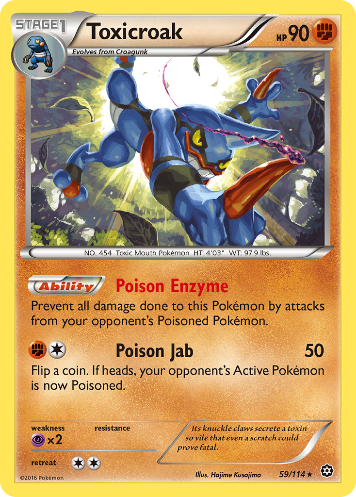 Toxicroak (59/114) [XY: Steam Siege] | Clutch Gaming