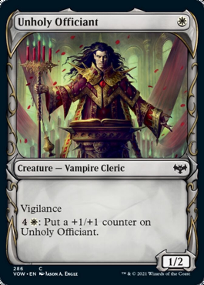 Unholy Officiant (Showcase Fang Frame) [Innistrad: Crimson Vow] | Clutch Gaming