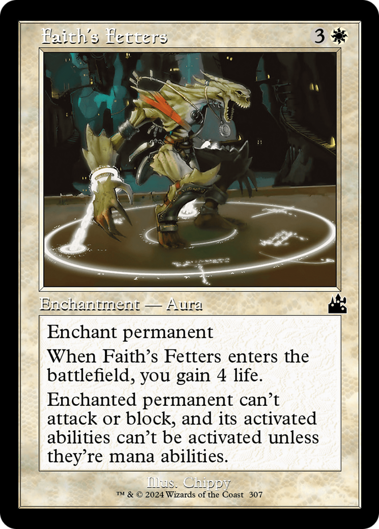 Faith's Fetters (Retro Frame) [Ravnica Remastered] | Clutch Gaming