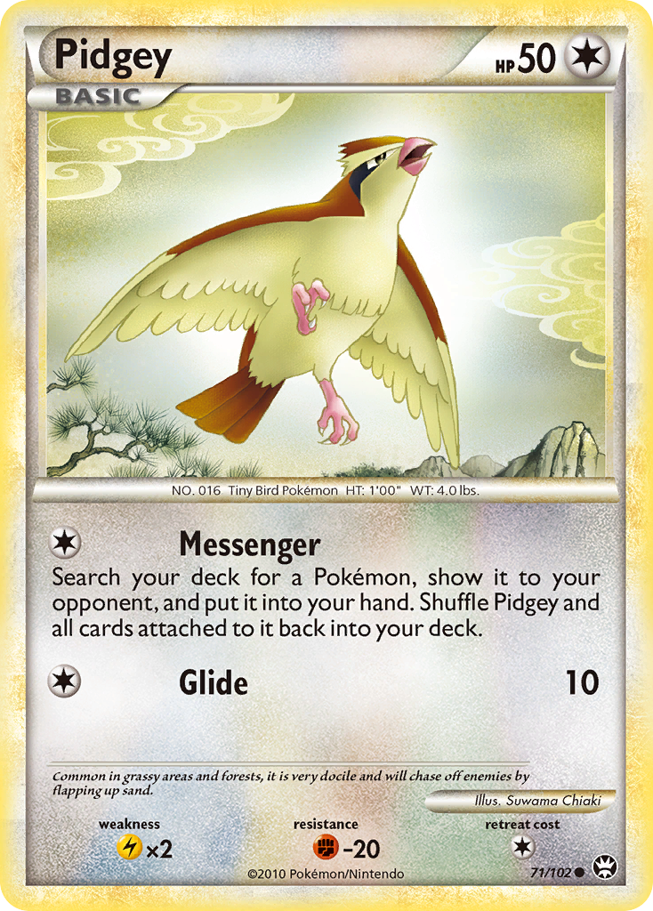 Pidgey (71/102) [HeartGold & SoulSilver: Triumphant] | Clutch Gaming