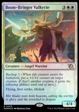 Boon-Bringer Valkyrie [March of the Machine Prerelease Promos] | Clutch Gaming