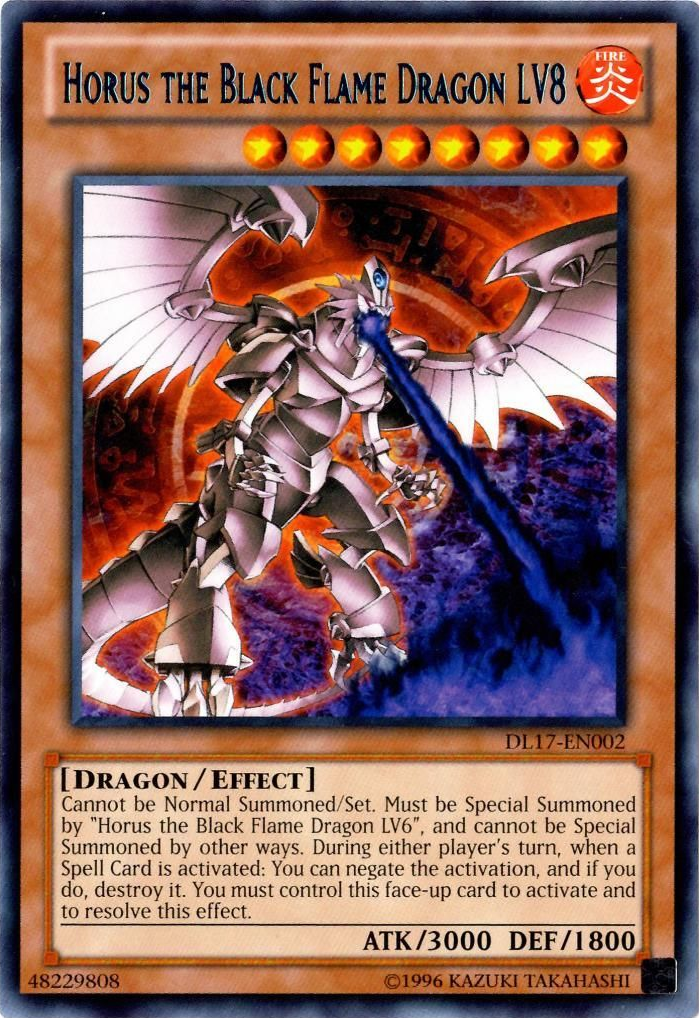 Horus the Black Flame Dragon LV8 (Blue) [DL17-EN002] Rare | Clutch Gaming