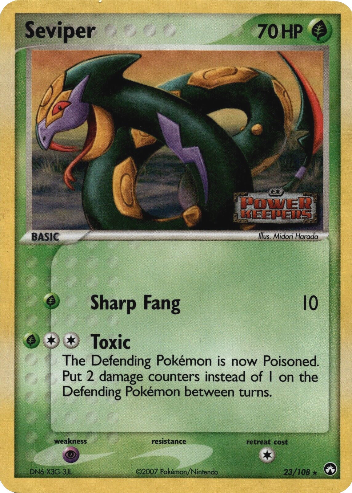 Seviper (23/108) (Stamped) [EX: Power Keepers] | Clutch Gaming