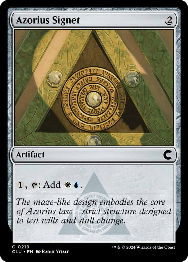 Azorius Signet [Ravnica: Clue Edition] | Clutch Gaming