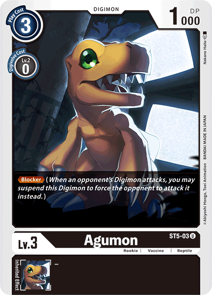 Agumon [ST5-03] [Starter Deck: Machine Black] | Clutch Gaming