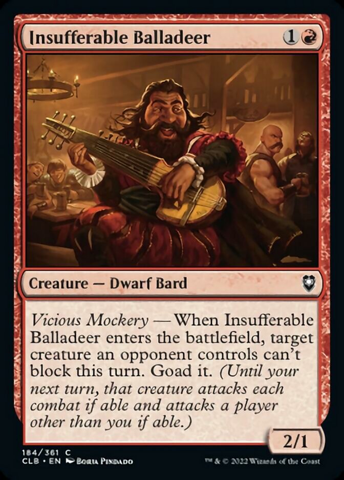 Insufferable Balladeer [Commander Legends: Battle for Baldur's Gate] | Clutch Gaming