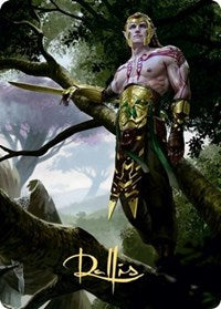 Tyvar Kell Art Card (Gold-Stamped Signature) [Kaldheim Art Series] | Clutch Gaming