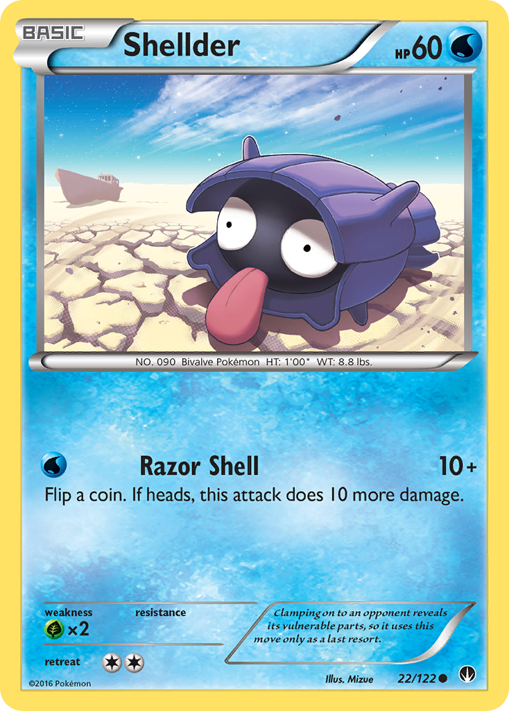 Shellder (22/122) [XY: BREAKpoint] | Clutch Gaming