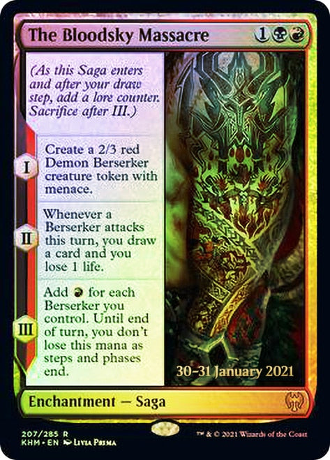 The Bloodsky Massacre [Kaldheim Prerelease Promos] | Clutch Gaming