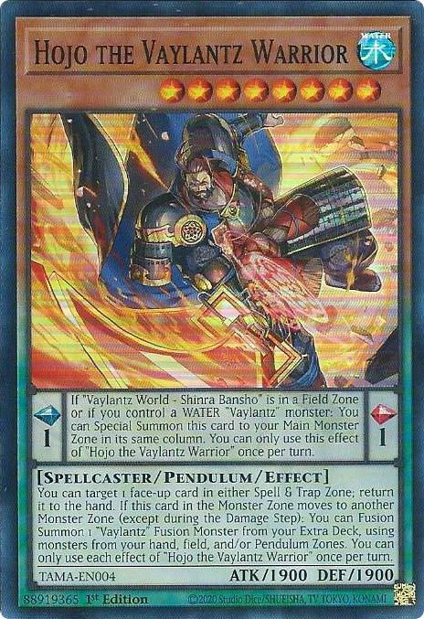 Hojo the Vaylantz Warrior [TAMA-EN004] Super Rare | Clutch Gaming