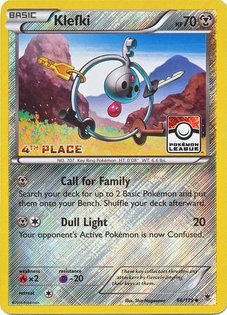 Klefki (66/119) (League Promo 4th Place) [XY: Phantom Forces] | Clutch Gaming