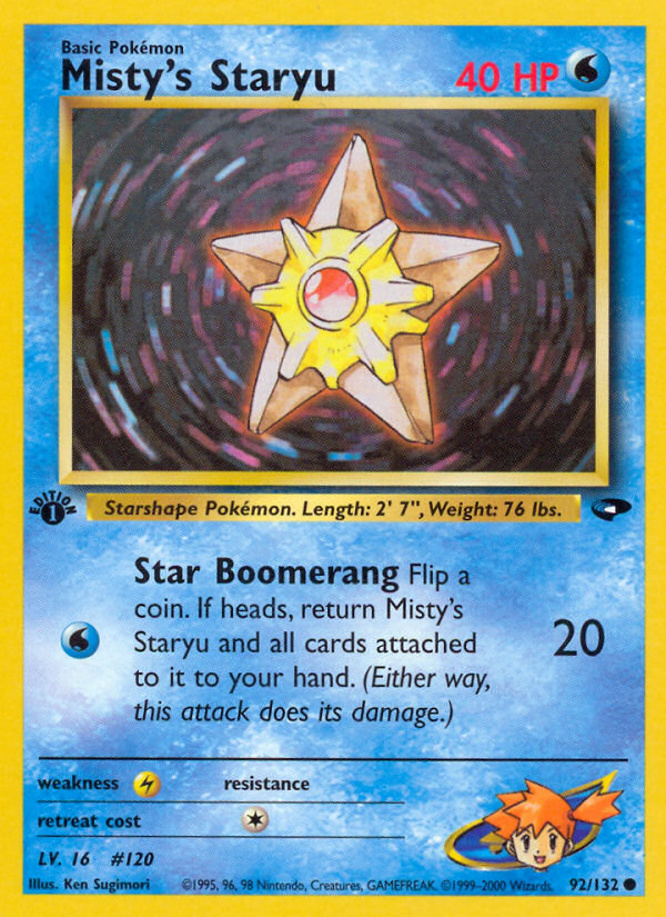 Misty's Staryu (92/132) [Gym Challenge 1st Edition] | Clutch Gaming