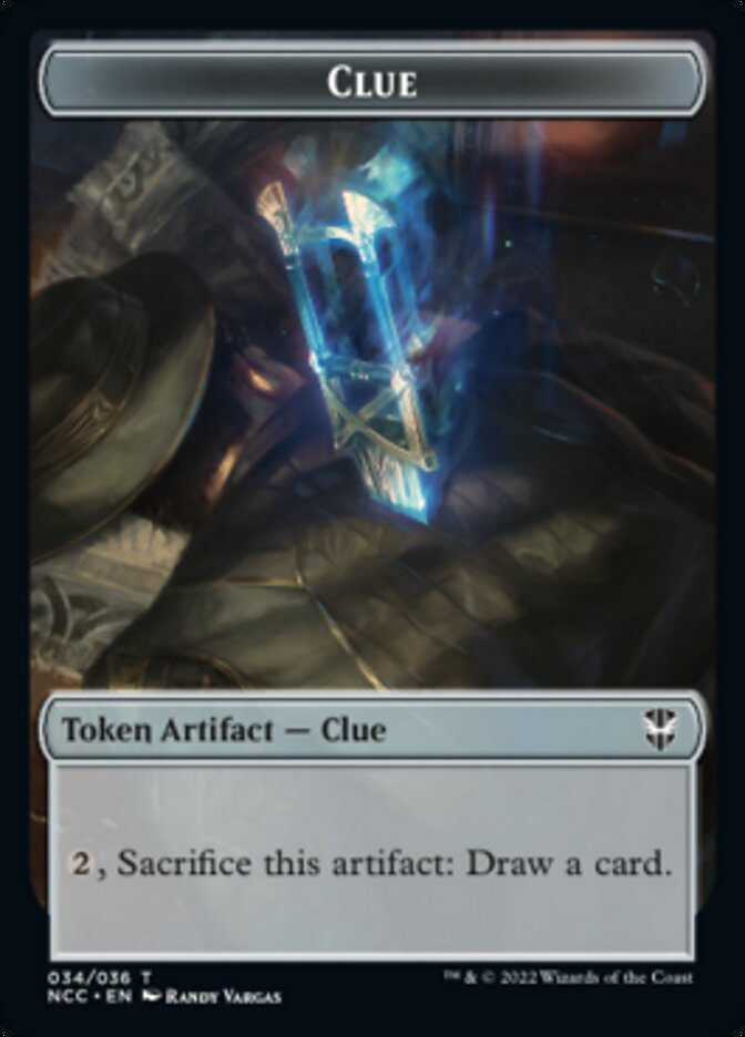 Clue // Elemental (005) Double-Sided Token [Streets of New Capenna Commander Tokens] | Clutch Gaming