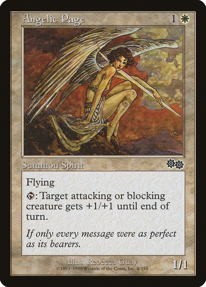 Angelic Page [Urza's Saga] | Clutch Gaming