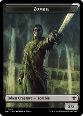 City's Blessing // Zombie Double-Sided Token [Murders at Karlov Manor Commander Tokens] | Clutch Gaming