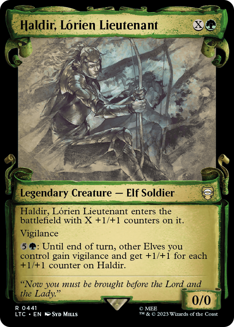 Haldir, Lorien Lieutenant [The Lord of the Rings: Tales of Middle-Earth Commander Showcase Scrolls] | Clutch Gaming