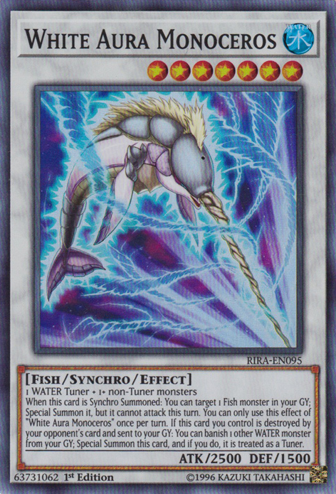 White Aura Monoceros [RIRA-EN095] Super Rare | Clutch Gaming