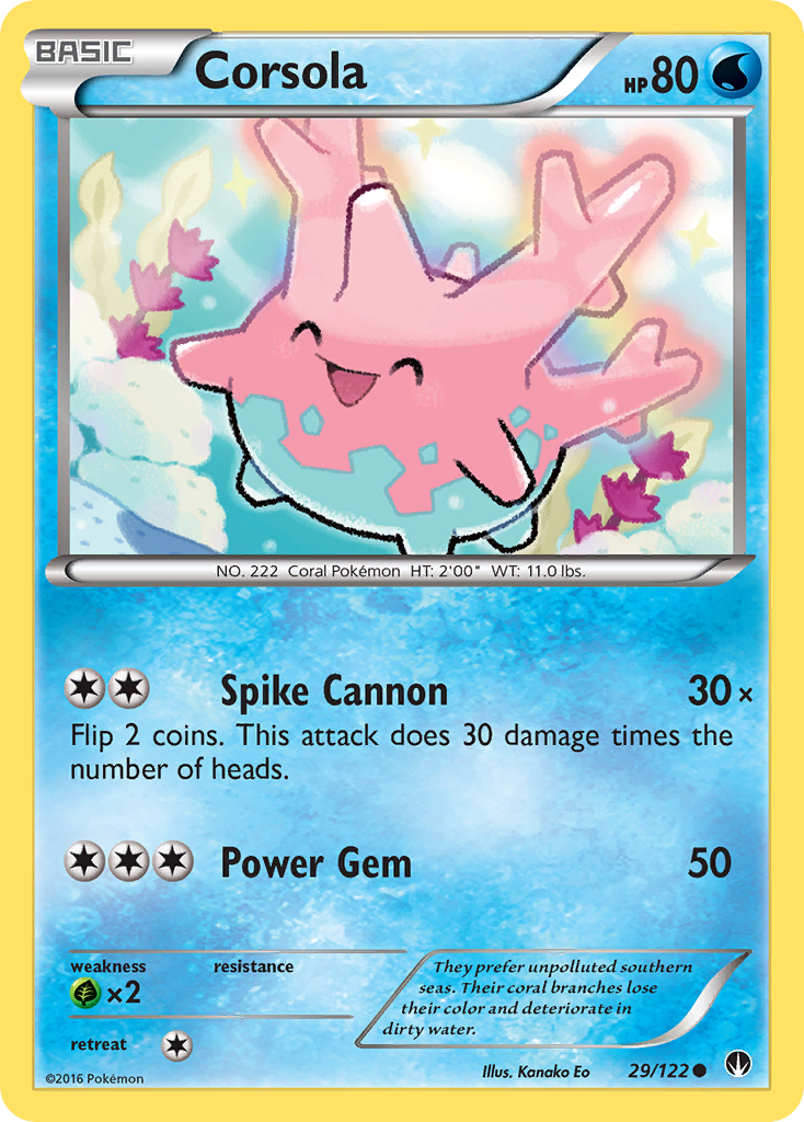 Corsola (29/122) [XY: BREAKpoint] | Clutch Gaming