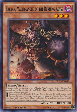 Barbar, Malebranche of the Burning Abyss [CROS-EN083] Rare | Clutch Gaming