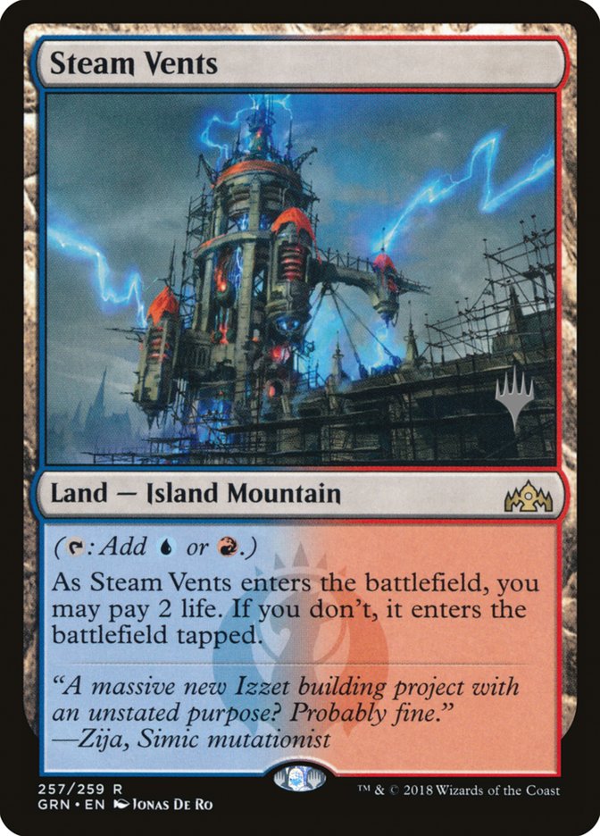 Steam Vents (Promo Pack) [Guilds of Ravnica Promos] | Clutch Gaming