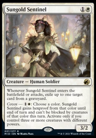 Sungold Sentinel (Promo Pack) [Innistrad: Midnight Hunt Promos] | Clutch Gaming