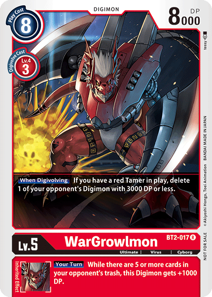 WarGrowlmon [BT2-017] (Alternate Art) [Release Special Booster Ver.1.0] | Clutch Gaming